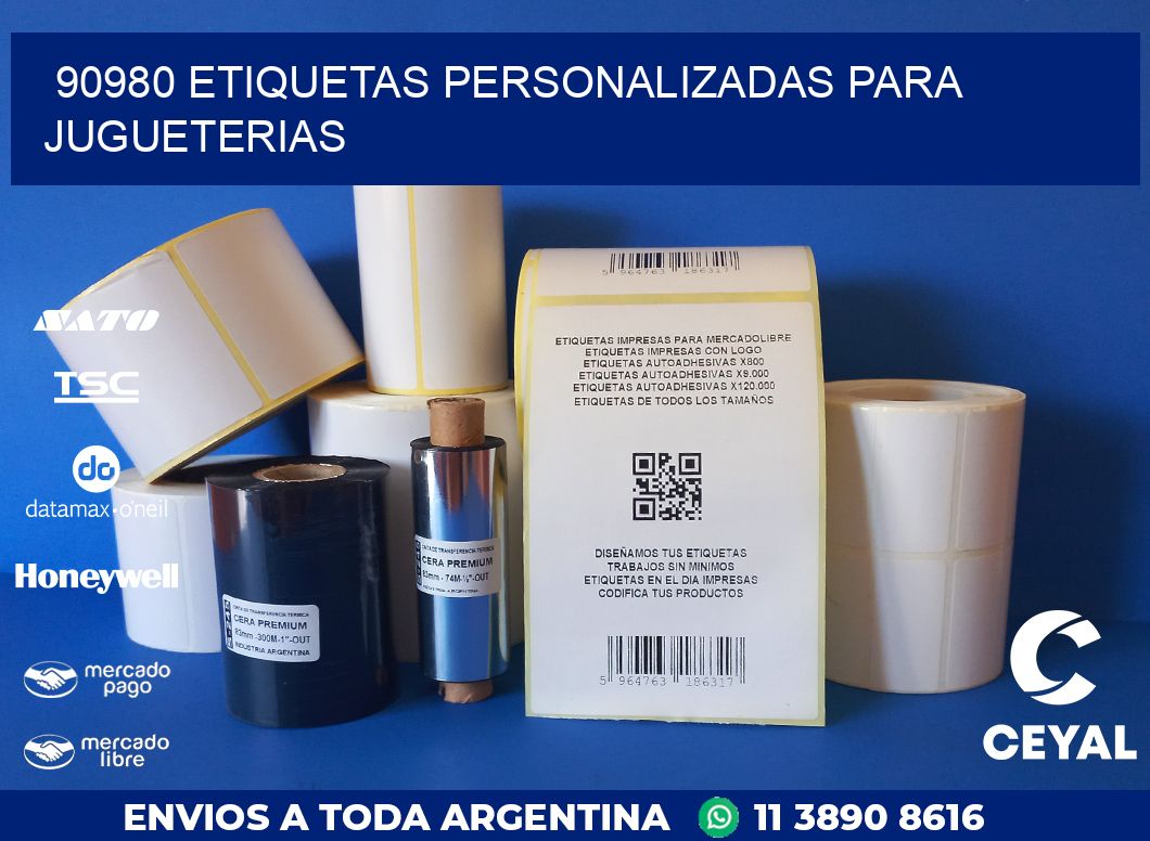 90980 ETIQUETAS PERSONALIZADAS PARA JUGUETERIAS