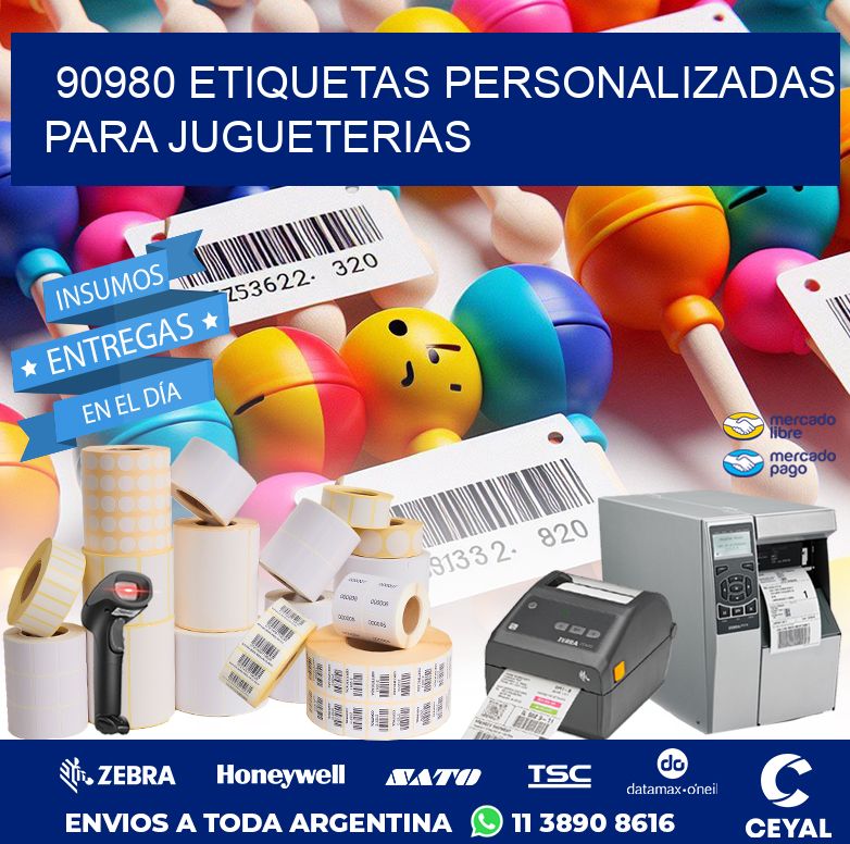 90980 ETIQUETAS PERSONALIZADAS PARA JUGUETERIAS