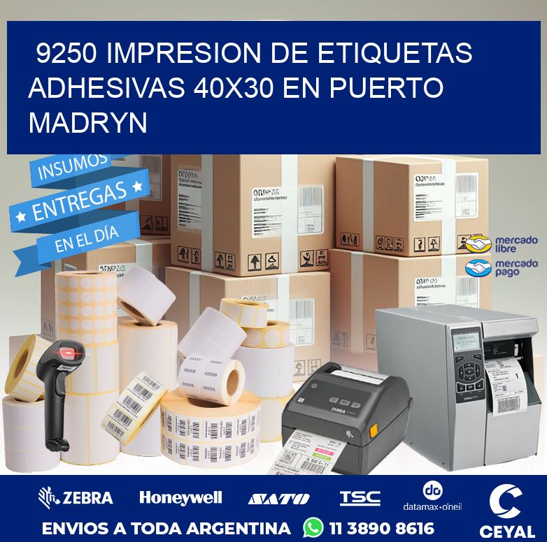 9250 IMPRESION DE ETIQUETAS ADHESIVAS 40X30 EN PUERTO MADRYN