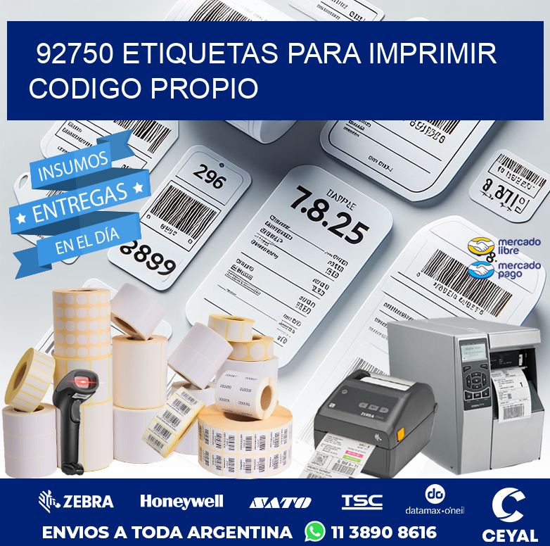 92750 ETIQUETAS PARA IMPRIMIR CODIGO PROPIO