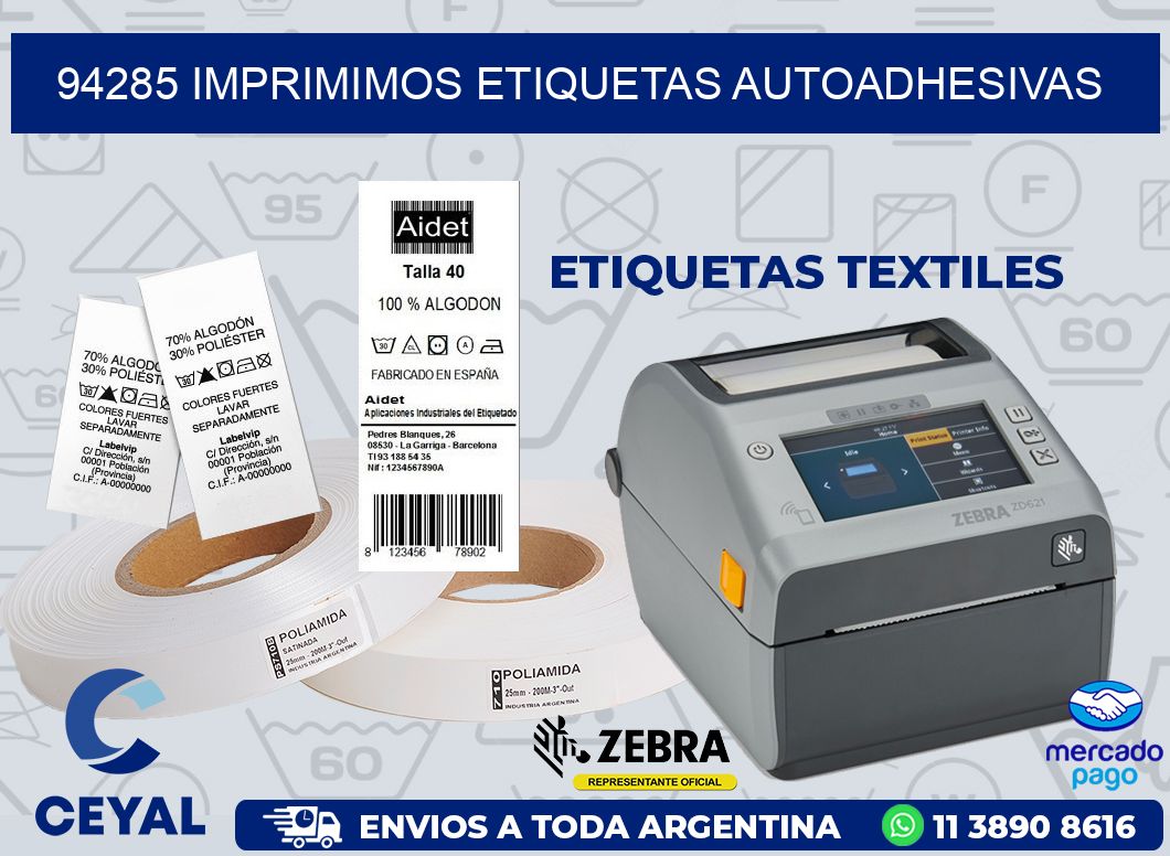 94285 IMPRIMIMOS ETIQUETAS AUTOADHESIVAS