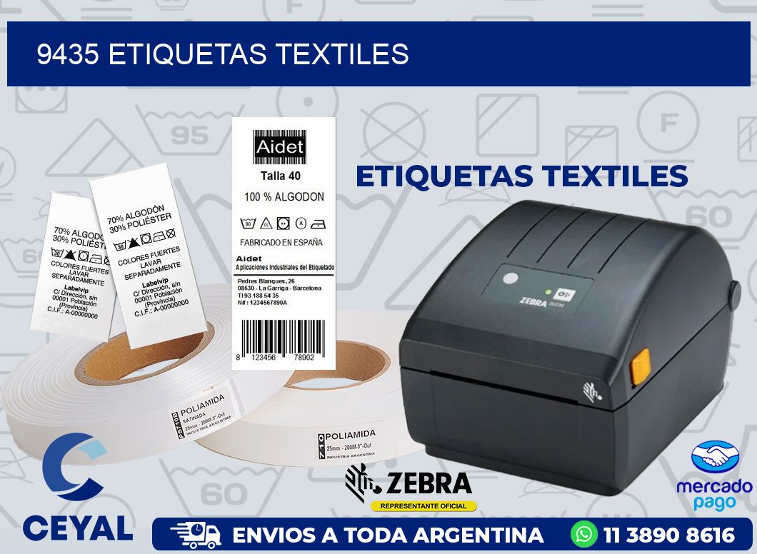 9435 ETIQUETAS TEXTILES