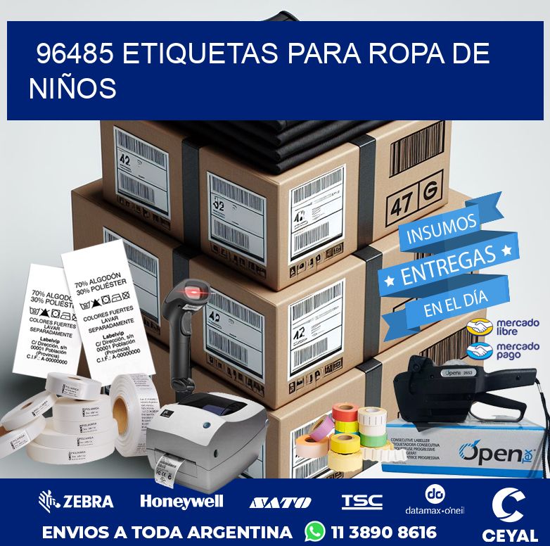 96485 ETIQUETAS PARA ROPA DE NIÑOS