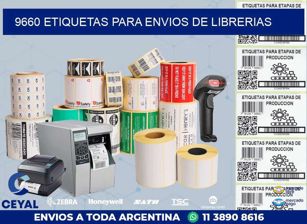 9660 ETIQUETAS PARA ENVIOS DE LIBRERIAS