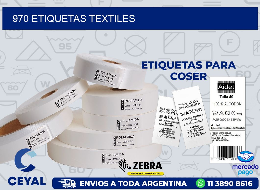 970 ETIQUETAS TEXTILES
