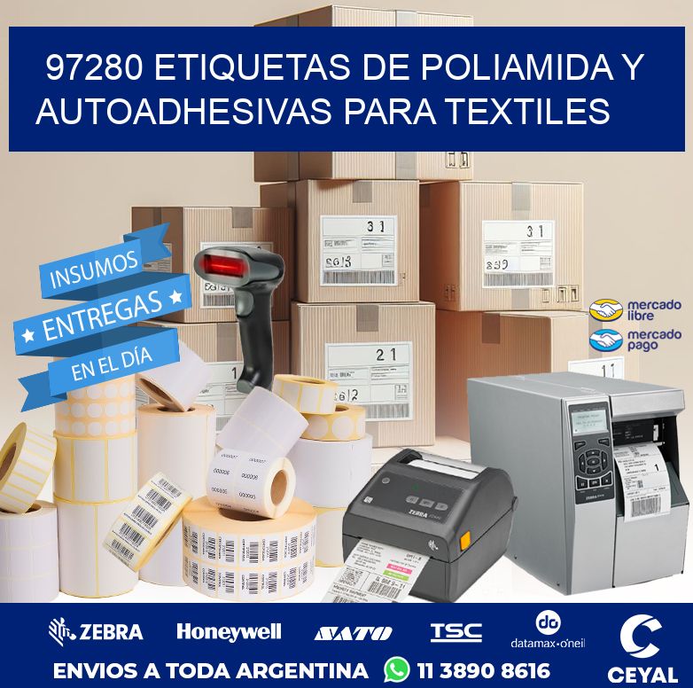 97280 ETIQUETAS DE POLIAMIDA Y AUTOADHESIVAS PARA TEXTILES
