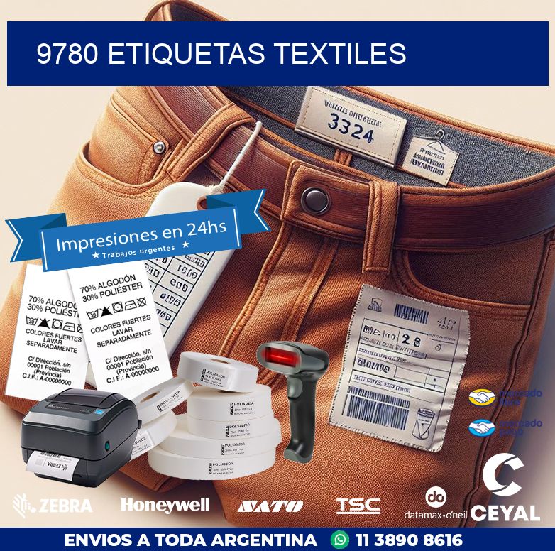 9780 ETIQUETAS TEXTILES