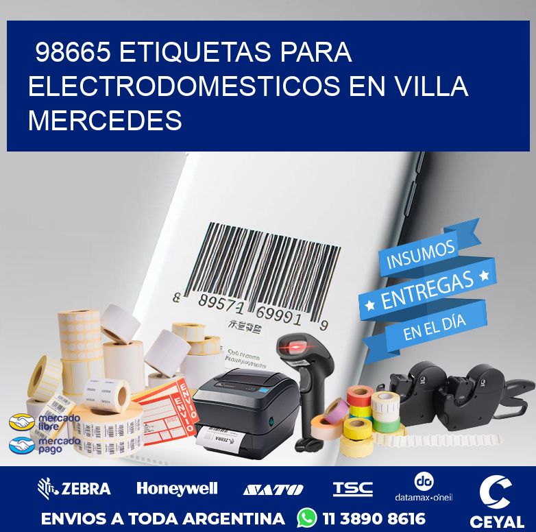 98665 ETIQUETAS PARA ELECTRODOMESTICOS EN VILLA MERCEDES