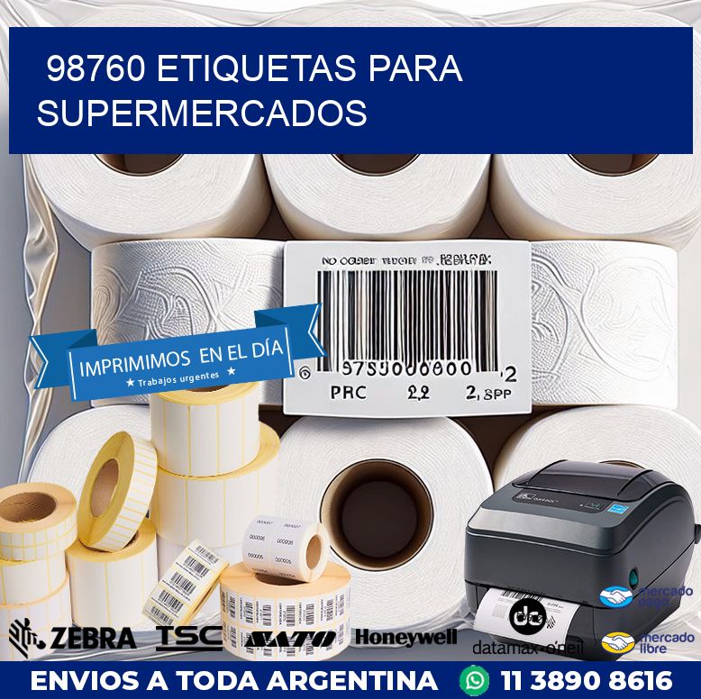 98760 ETIQUETAS PARA SUPERMERCADOS