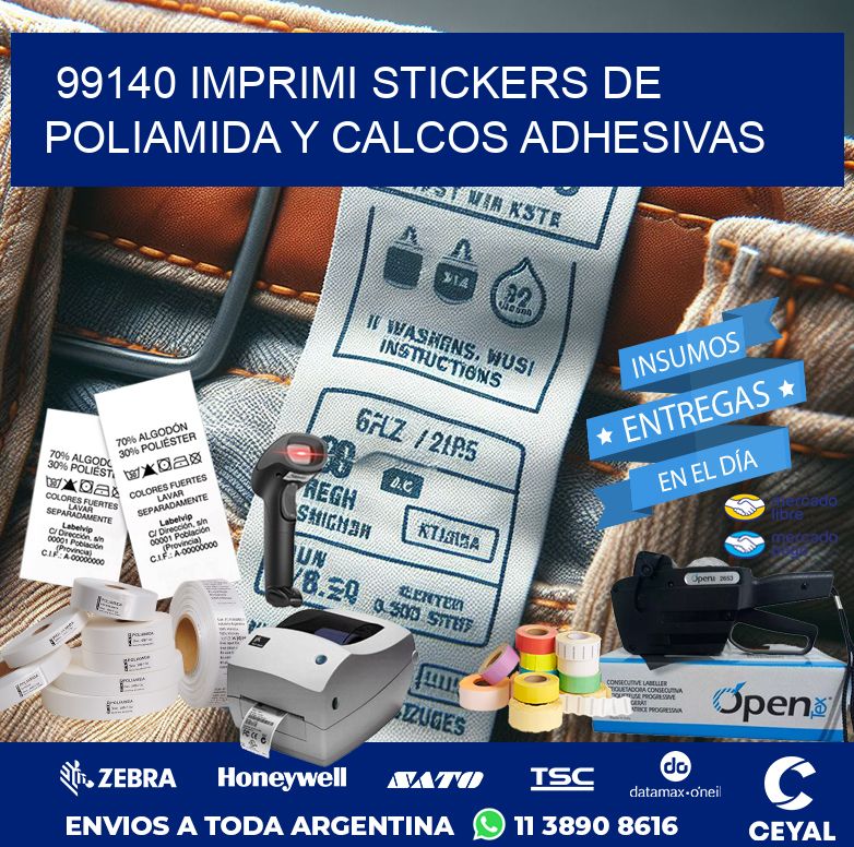 99140 IMPRIMI STICKERS DE POLIAMIDA Y CALCOS ADHESIVAS