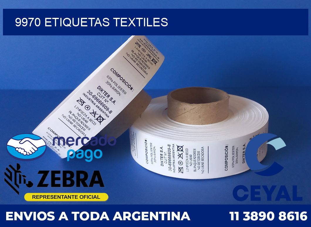 9970 ETIQUETAS TEXTILES