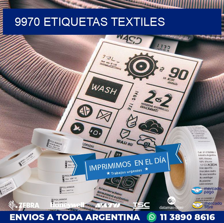 9970 ETIQUETAS TEXTILES