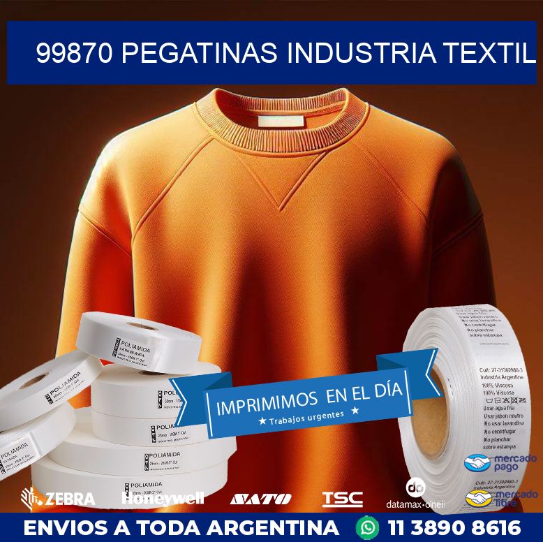 99870 PEGATINAS INDUSTRIA TEXTIL