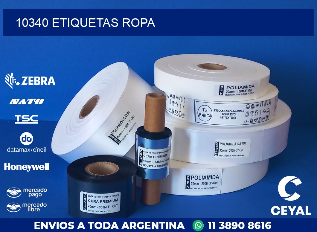 10340 ETIQUETAS ROPA
