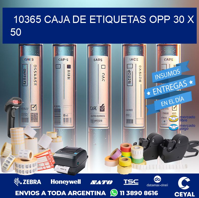10365 CAJA DE ETIQUETAS OPP 30 X 50