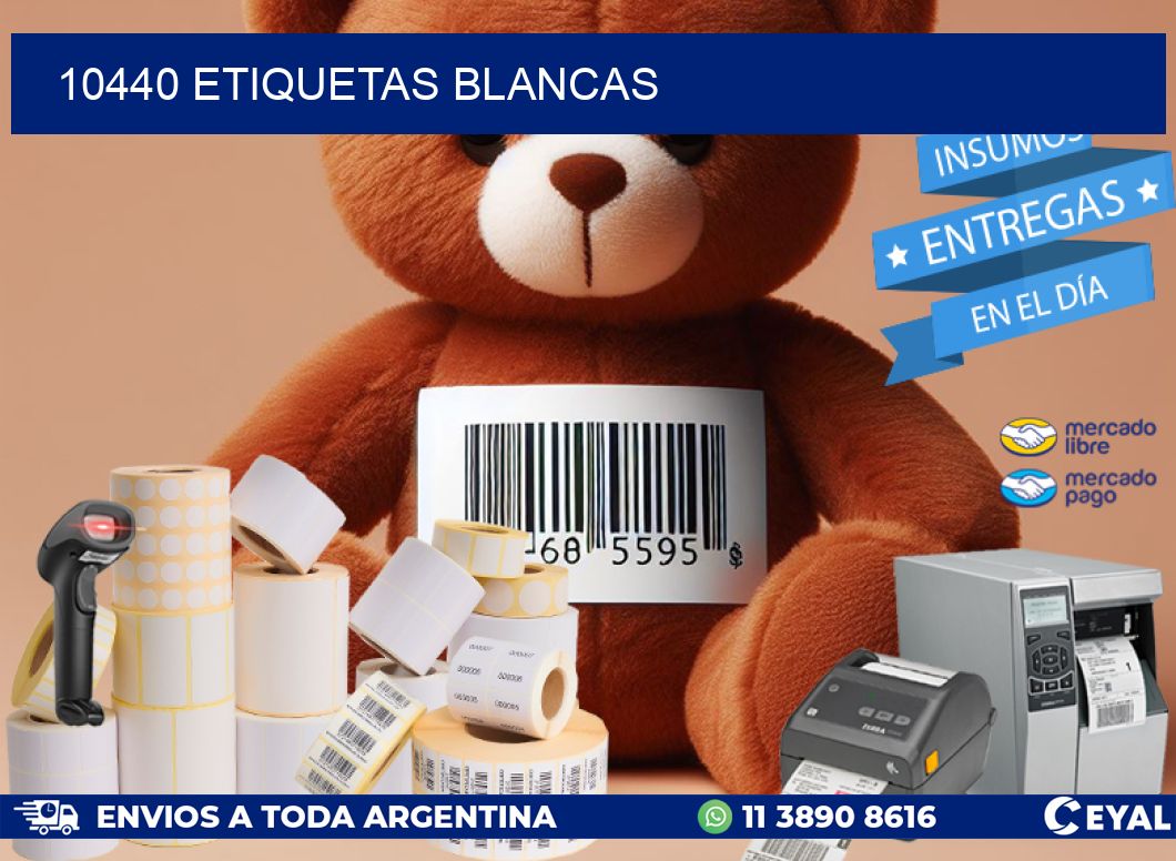 10440 ETIQUETAS BLANCAS
