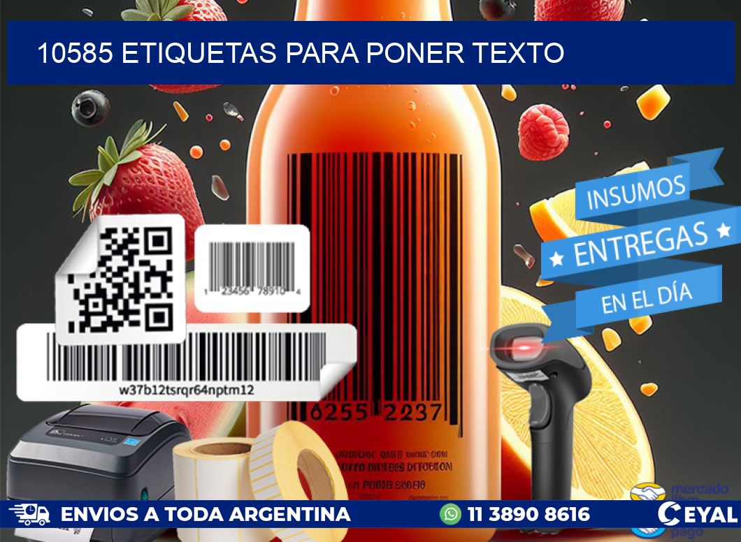10585 ETIQUETAS PARA PONER TEXTO