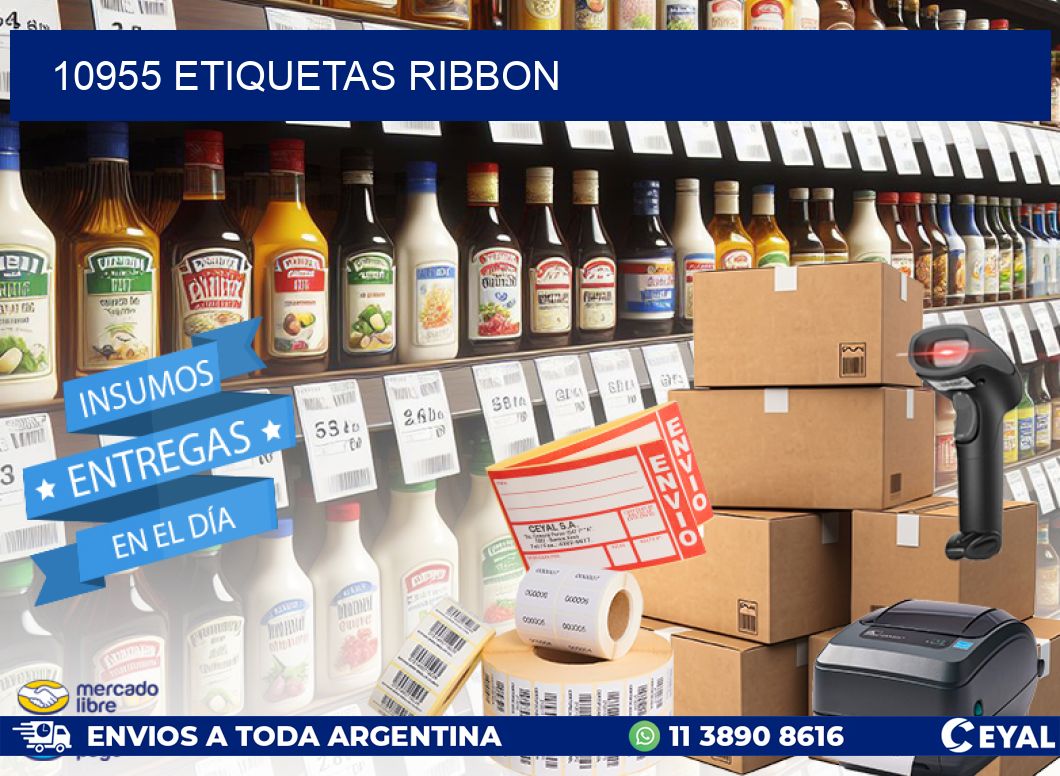 10955 ETIQUETAS RIBBON