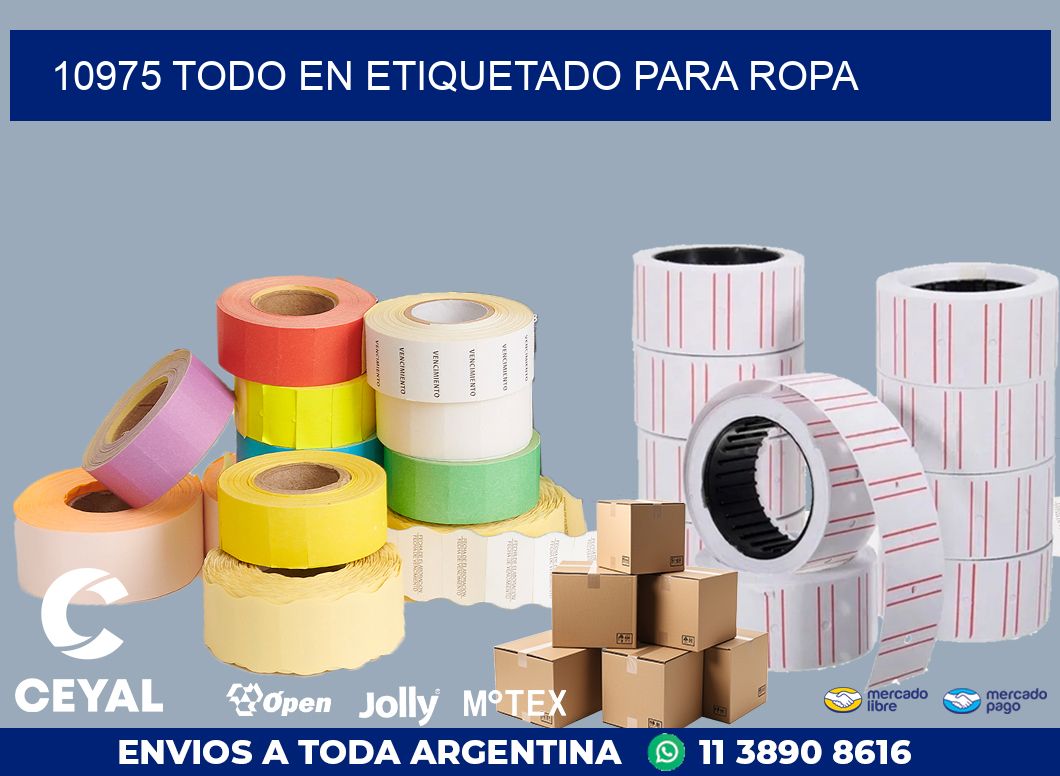 10975 TODO EN ETIQUETADO PARA ROPA