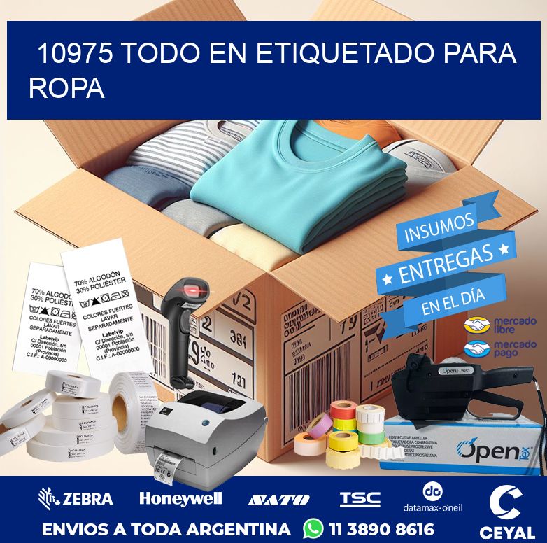 10975 TODO EN ETIQUETADO PARA ROPA