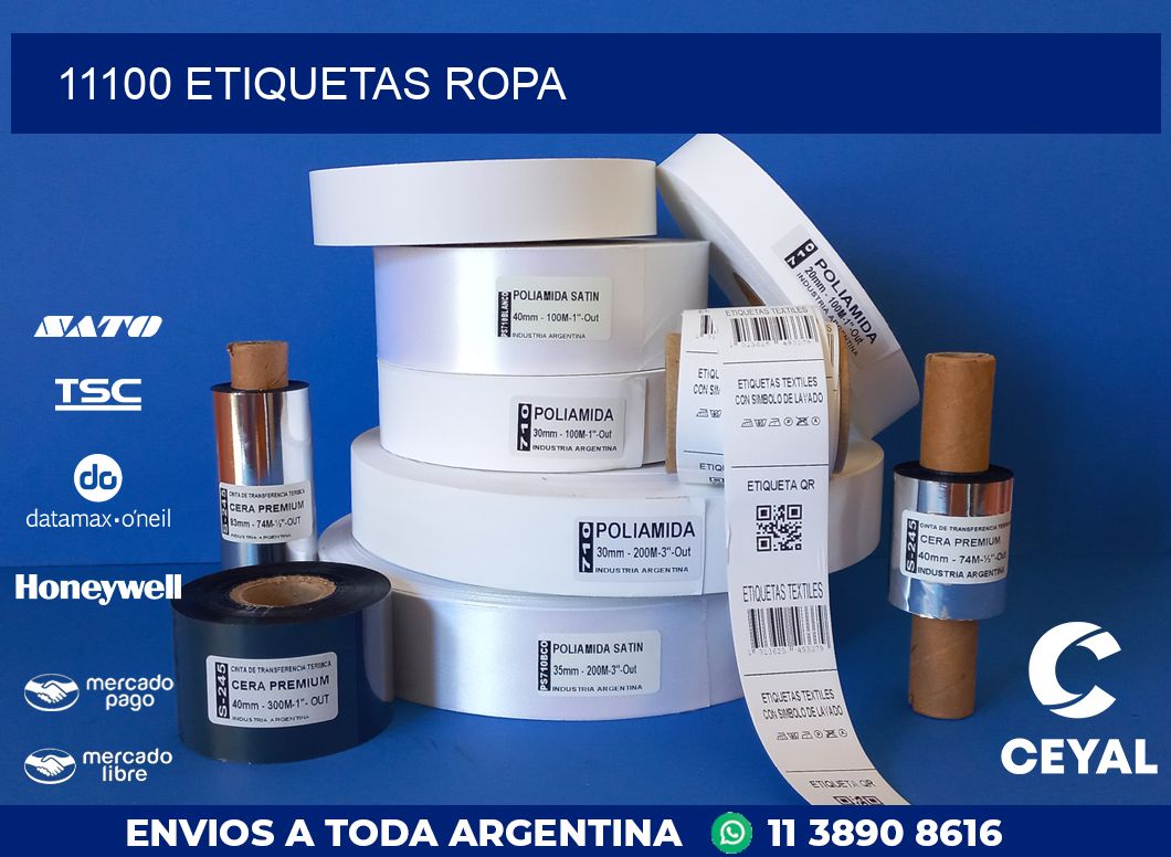 11100 ETIQUETAS ROPA