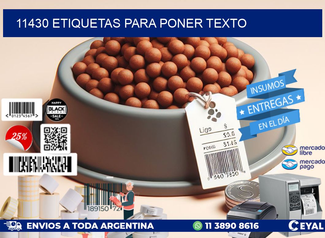 11430 ETIQUETAS PARA PONER TEXTO