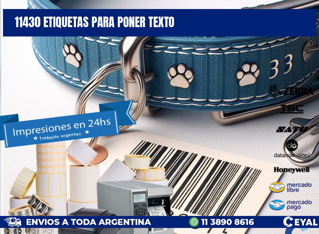 11430 ETIQUETAS PARA PONER TEXTO