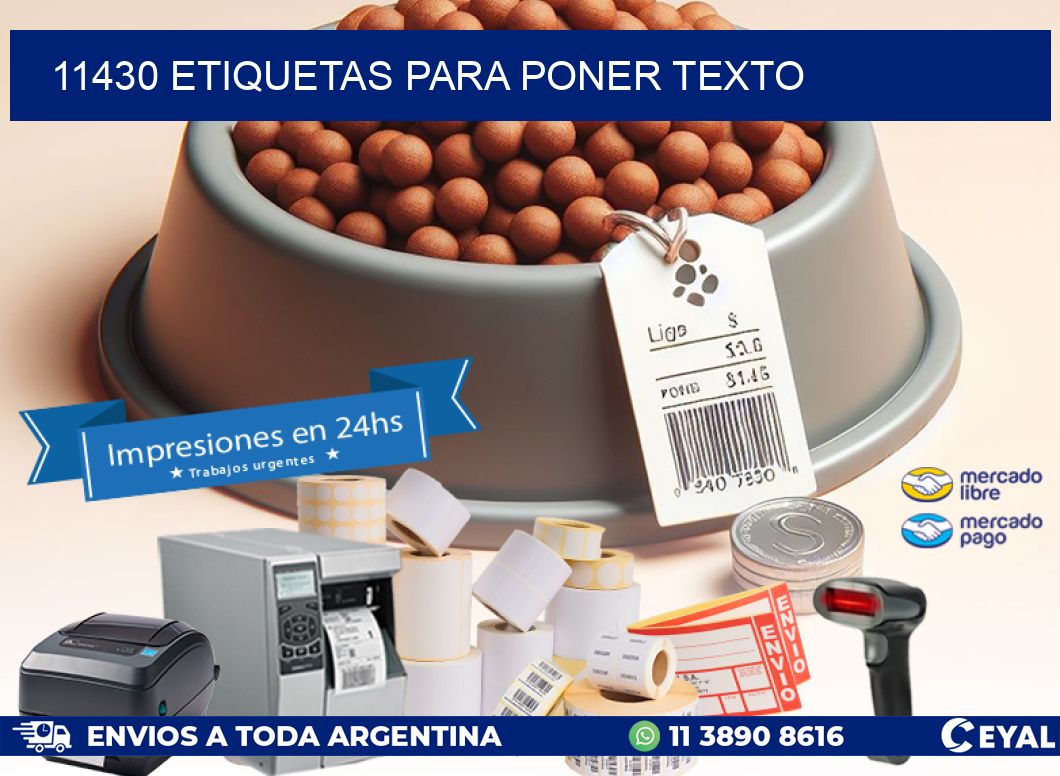 11430 ETIQUETAS PARA PONER TEXTO