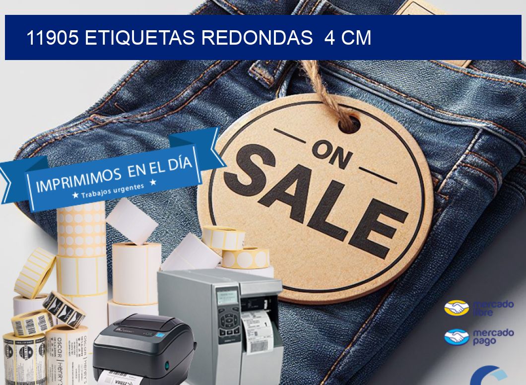 11905 ETIQUETAS REDONDAS  4 CM