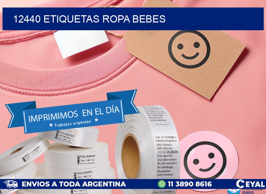12440 ETIQUETAS ROPA BEBES