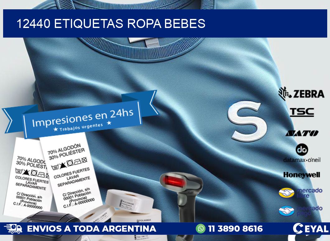 12440 ETIQUETAS ROPA BEBES