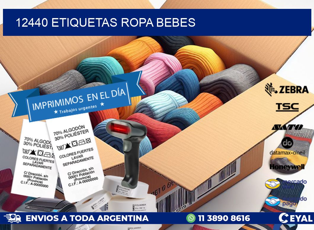 12440 ETIQUETAS ROPA BEBES
