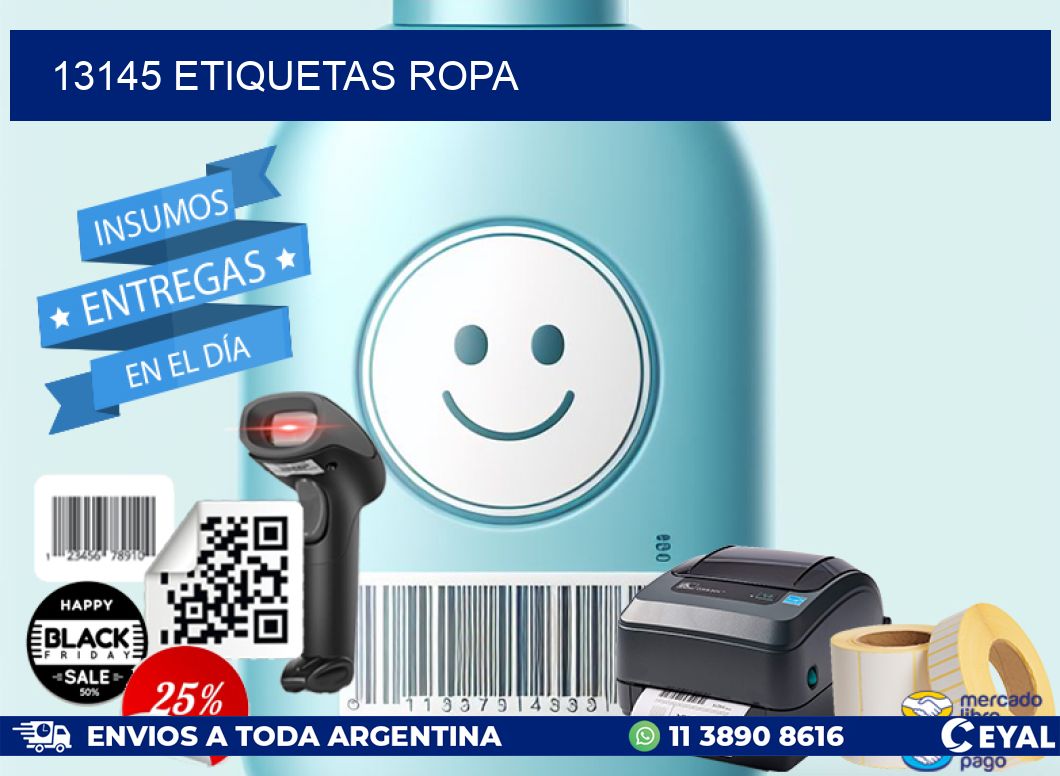 13145 ETIQUETAS ROPA