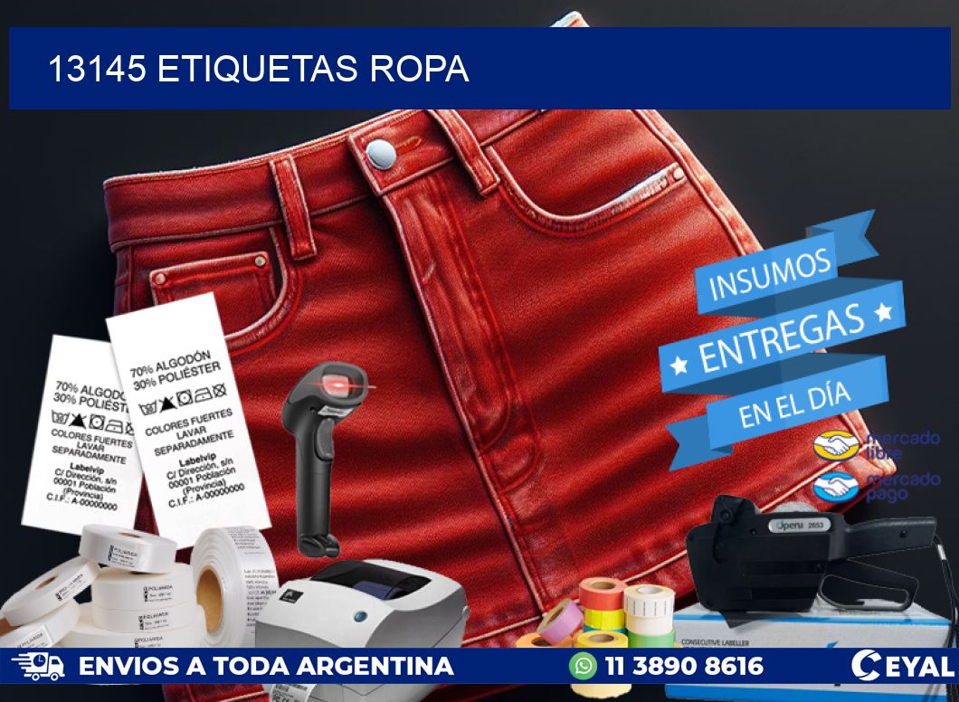 13145 ETIQUETAS ROPA