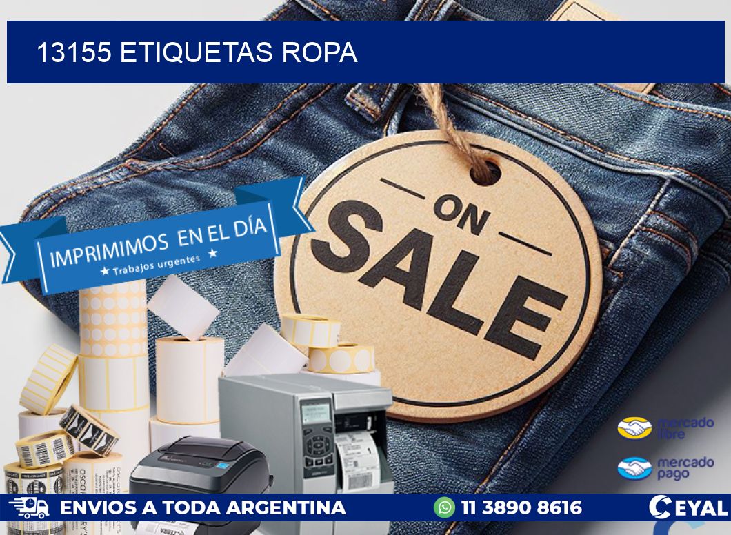 13155 ETIQUETAS ROPA