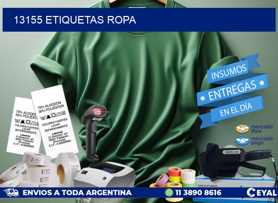 13155 ETIQUETAS ROPA