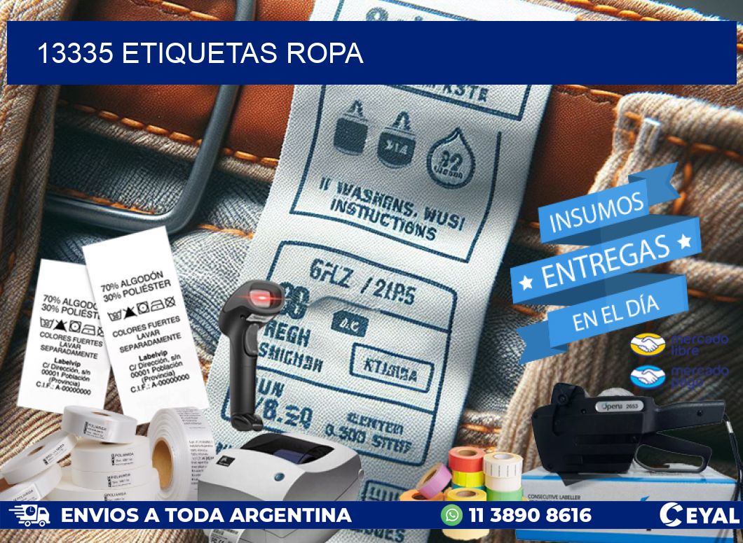 13335 ETIQUETAS ROPA