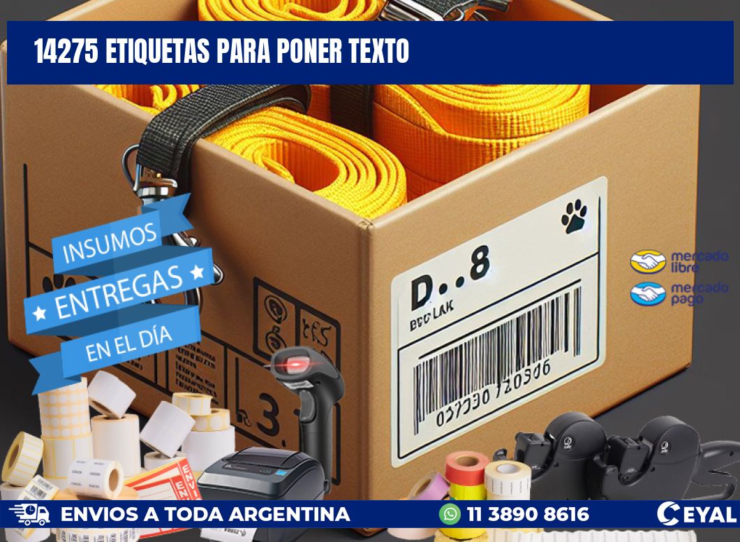 14275 ETIQUETAS PARA PONER TEXTO