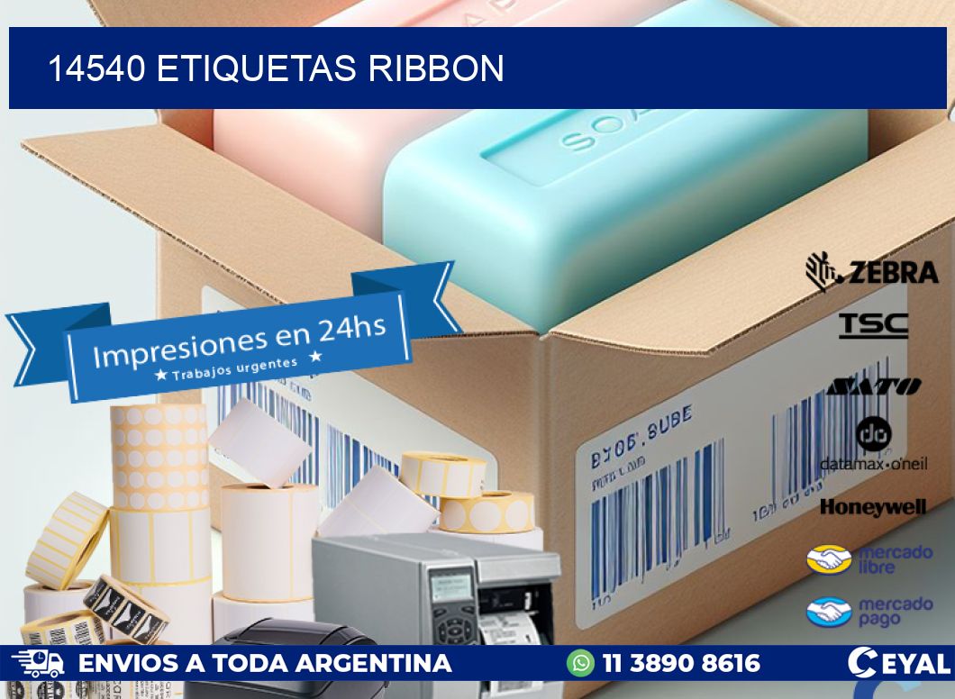 14540 ETIQUETAS RIBBON