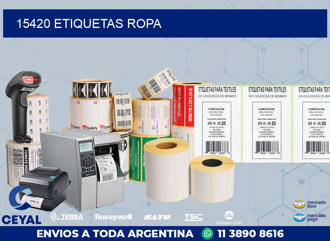 15420 ETIQUETAS ROPA