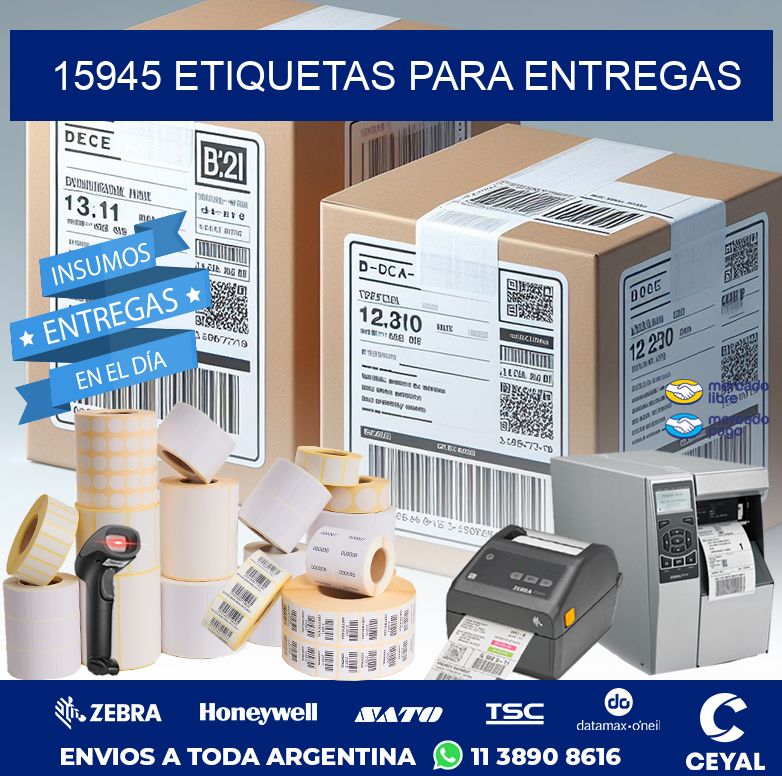 15945 ETIQUETAS PARA ENTREGAS