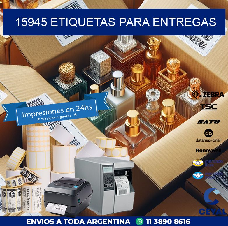 15945 ETIQUETAS PARA ENTREGAS