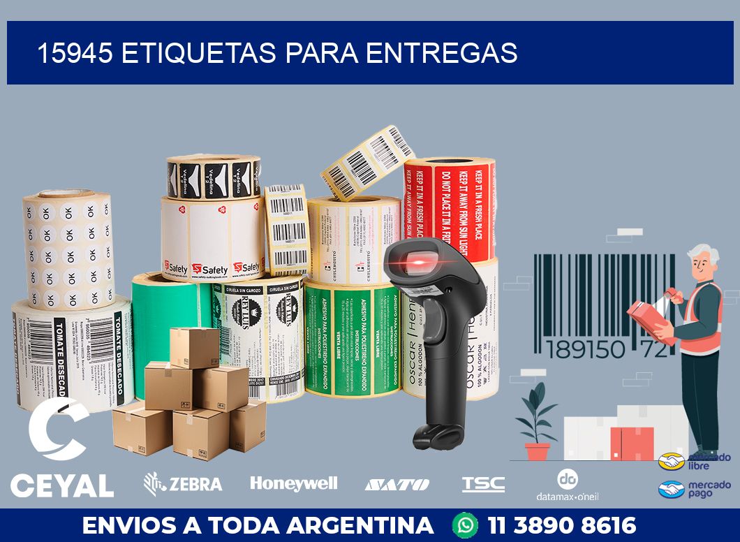 15945 ETIQUETAS PARA ENTREGAS