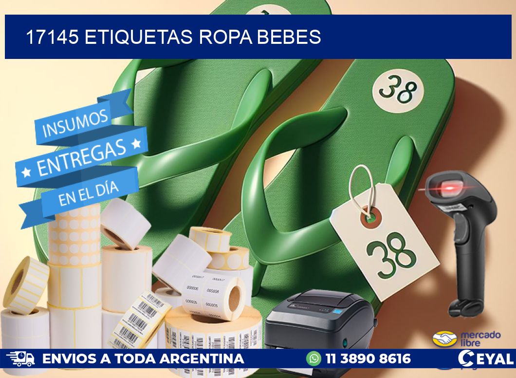 17145 ETIQUETAS ROPA BEBES
