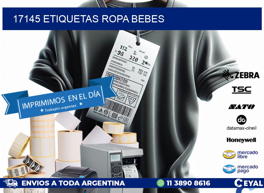 17145 ETIQUETAS ROPA BEBES