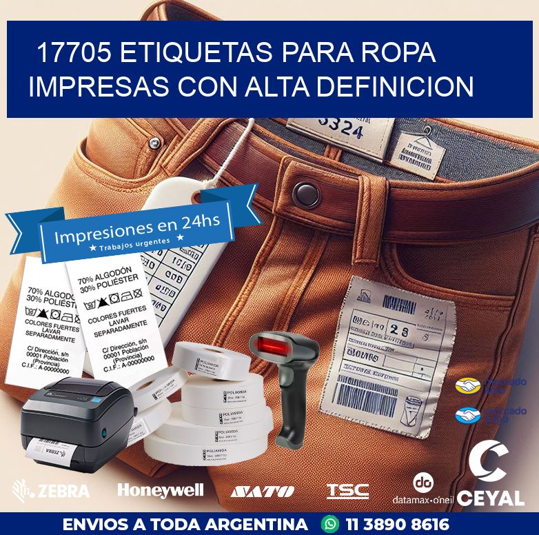 17705 ETIQUETAS PARA ROPA IMPRESAS CON ALTA DEFINICION