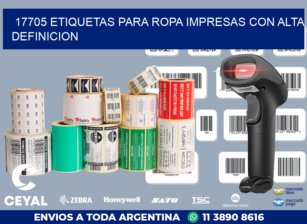 17705 ETIQUETAS PARA ROPA IMPRESAS CON ALTA DEFINICION