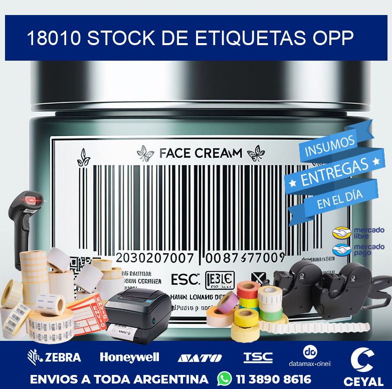 18010 STOCK DE ETIQUETAS OPP