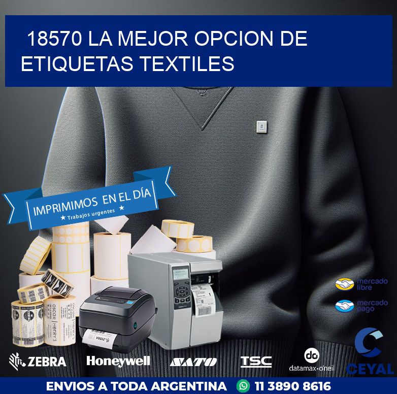 18570 LA MEJOR OPCION DE ETIQUETAS TEXTILES