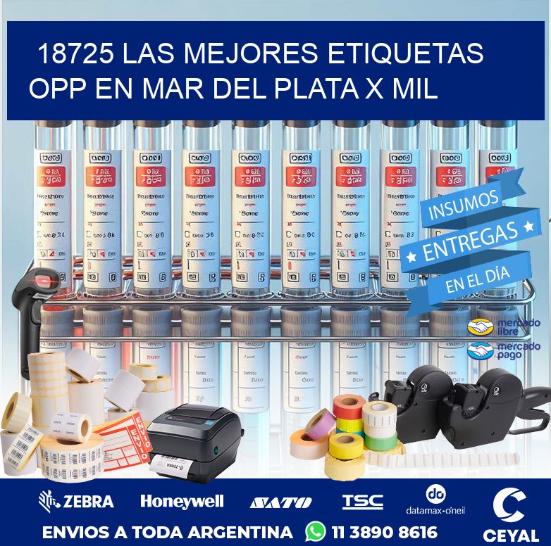 18725 LAS MEJORES ETIQUETAS OPP EN MAR DEL PLATA X MIL